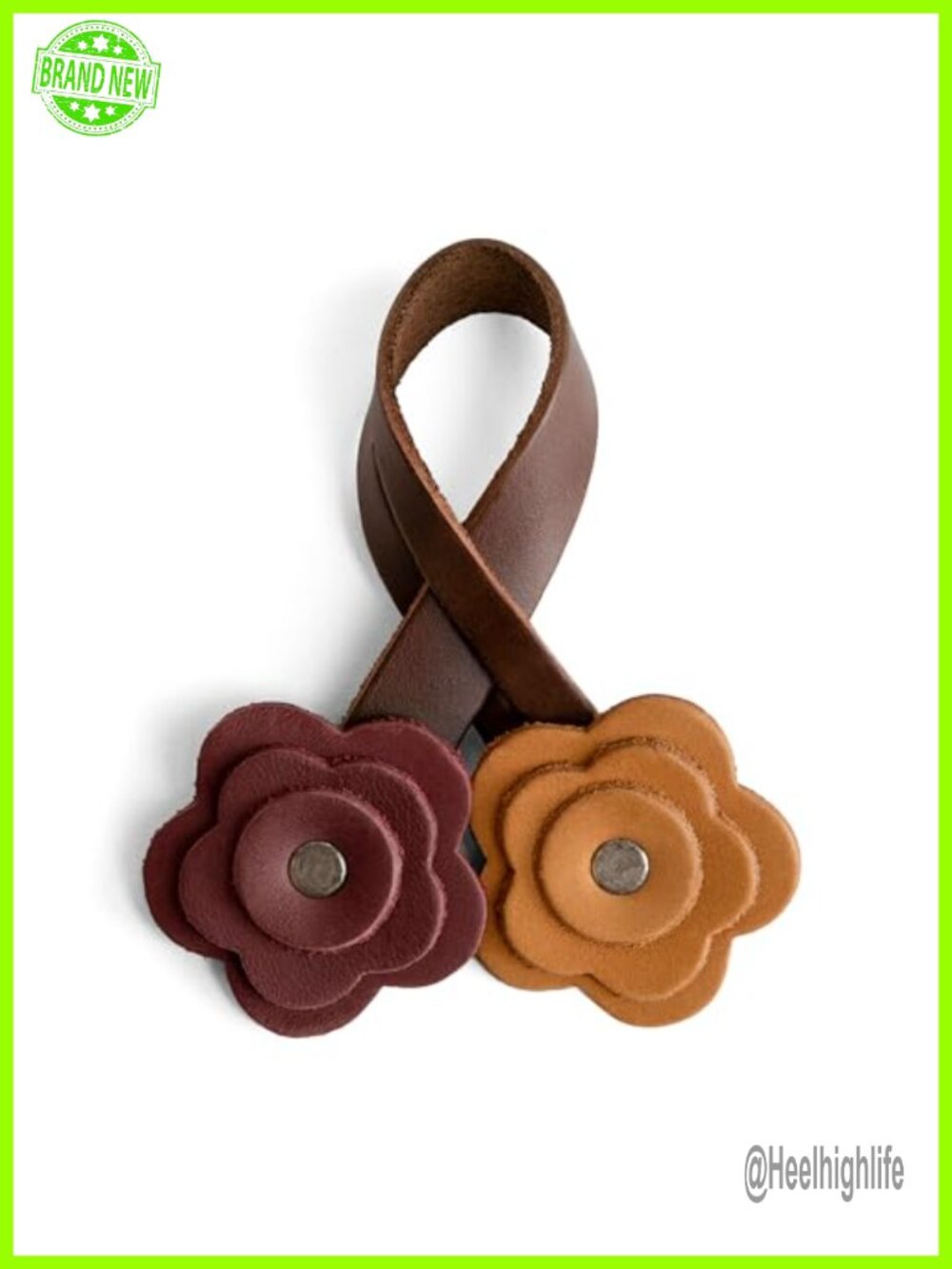 Full Grain Leather Bag Charm Handbag Purse Charm for Tote Backpack Women